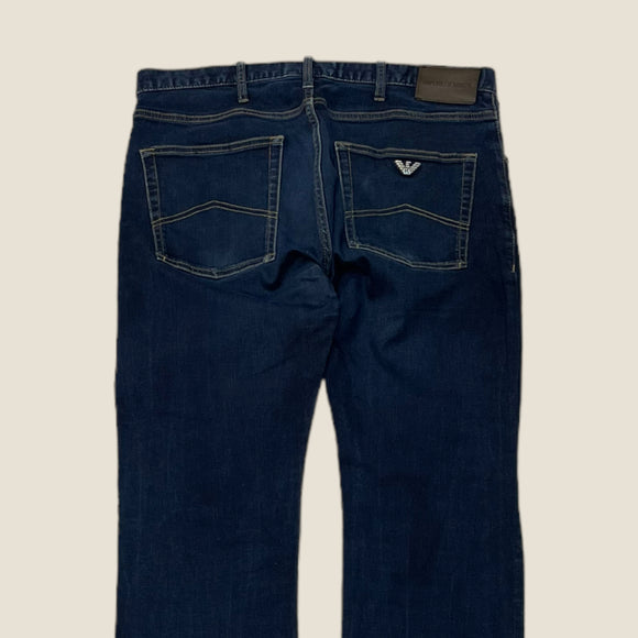 Armani Jeans Dark Denim Blue Jeans - Size 34 Waist