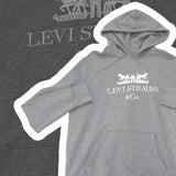 Levi's Embroidered Spell Out Hoodie - Size Medium