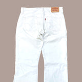 Levi's 507 Off White Corduroy Trousers - Size 30