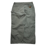 Carhartt Green Carpenter Jeans Pants Trousers Baggy Wide Leg Men's 38x27