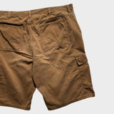 Wrangler Cargo Shorts Men's Tan Brown Baggy Relaxed Size 40 Waist Canvas Cotton