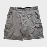 Wrangler Baggy Cargo Shorts Men's Grey Relaxed Wide Leg Size 38 Waist