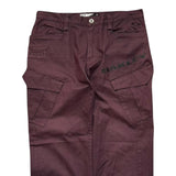 Oakley Men's Burgundy Purple Cargo Trousers Pants Baggy Wide Leg 34x31