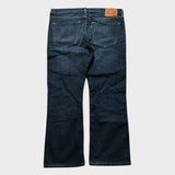 Levi's Bootcut Flared Jeans 527 Baggy Relaxed Wide Leg Men's Navy Jeans 36x29