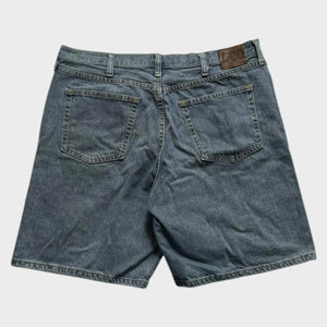 Lee Denim Shorts Baggy Relaxed Men's Blue Jorts Vintage 90s Size 38 Waist