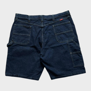 Wrangler Carpenter Shorts Men's Baggy Relaxed Navy Blue Denim Size 40 Waist
