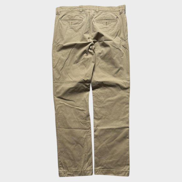 Tommy Hilfiger Chino Pants Men's Tan Brown Chinos Trousers Slim Straight 32x30