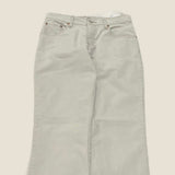 Levi's 550 Cream Grey Corduroy Trousers - Size 28 Waist