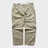 Ralph Lauren Chino Pants Men's Cream Tan Ethan Trousers Baggy Straight 38x30
