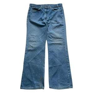 Vintage 80s Levi's Jeans Flared Bootcut Wide Leg 516 Fit Men's Blue 32x28