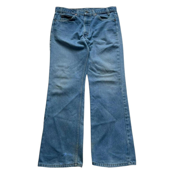 Vintage 80s Levi's Jeans Flared Bootcut Wide Leg 516 Fit Men's Blue 32x28