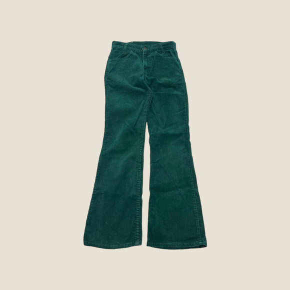 Vintage 70s Levi's 746 Emerald Cord Flares - 26 Waist