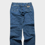 Wrangler Baggy Jeans Straight Wide Leg Relaxed Fit Men's Blue and Navy 36x38