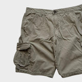 Wrangler Baggy Cargo Shorts Men's Tan Brown Relaxed Wide Leg Size 34 Waist