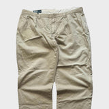Ralph Lauren Chino Pants Men's Cream Tan Ethan Trousers Baggy Straight 38x30