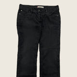 Levi's 571 Black Corduroy Trousers - Size 32 Waist