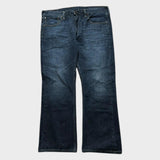 Levi's Bootcut Flared Jeans 527 Baggy Relaxed Wide Leg Men's Navy Jeans 36x29