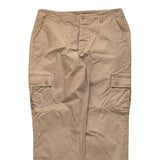 Men's Cargo Pants Slim Fit Straight Leg Tan Pink Trousers 33x29