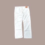 Levi's 514 Off White Corduroy Trousers - Size 38