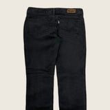 Levi's 571 Black Corduroy Trousers - Size 32 Waist