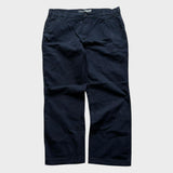 Carhartt Navy Carpenter Pants Men's Baggy Straight Wide Leg Trousers 38x29