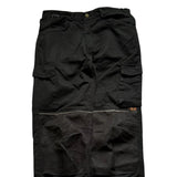 Baggy Cargo Pants Men's Black C&C Workwear Relaxed Straight Leg Trousers 34x29