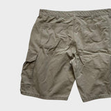 Wrangler Baggy Cargo Shorts Men's Tan Brown Relaxed Wide Leg Size 34 Waist