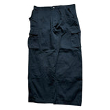 Baggy Cargo Pants RTY Workwear Men's Black Relaxed Straight Leg Trousers 36x27