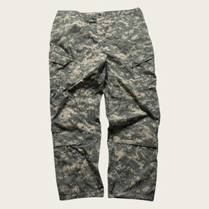 Camo Cargo Pants Baggy Men's Green Baggy Straight Leg Trousers 42x32 USA Army