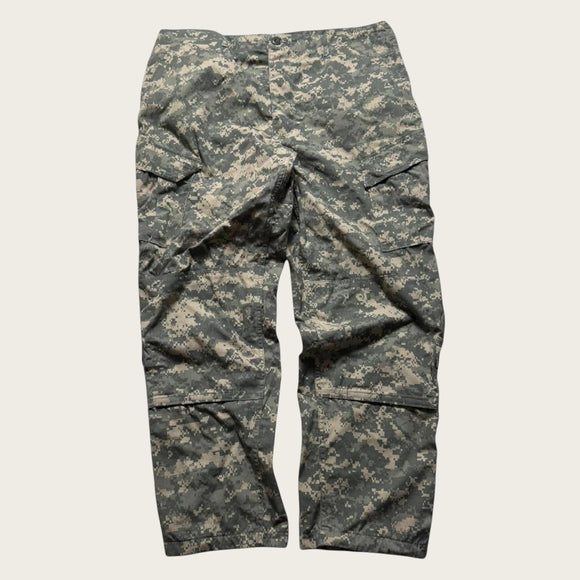 Camo Cargo Pants Baggy Men's Green Baggy Straight Leg Trousers 42x32 USA Army
