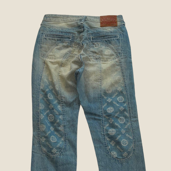 Evisu Blue Daicock Denim Jeans - Women's Size 30