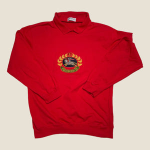 Vintage 80s Burberry Red Sweatshirt - Men's XL
