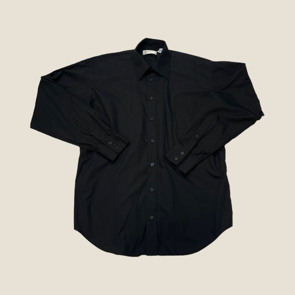 Vintage YSL Spell Out Black Shirt - Men's Large