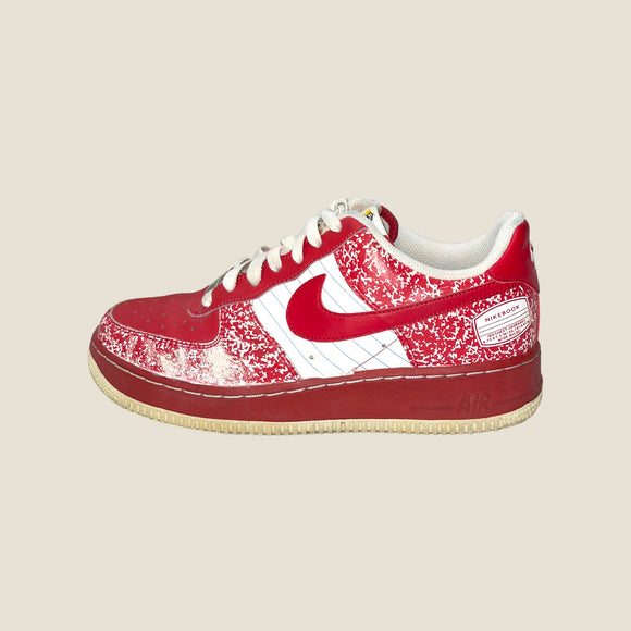 2009 Nike Air Force 1 Red Trainers - UK 6