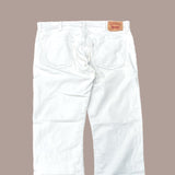 Levi's 514 Off White Corduroy Trousers - Size 38