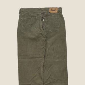 Levi's 752 Olive Corduroy Trousers - Size 32