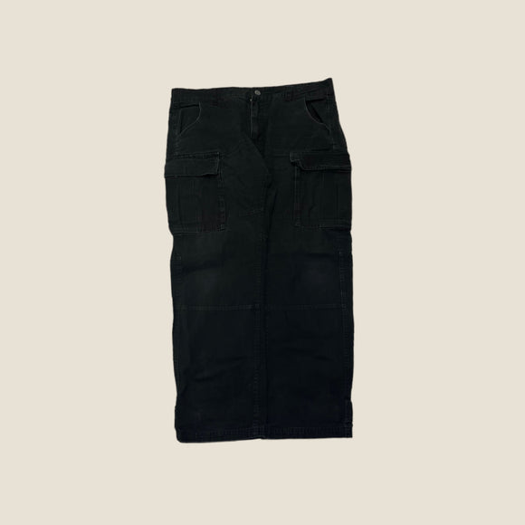 Vintage Cropp Black Cargo Pants - Size 36 Waist