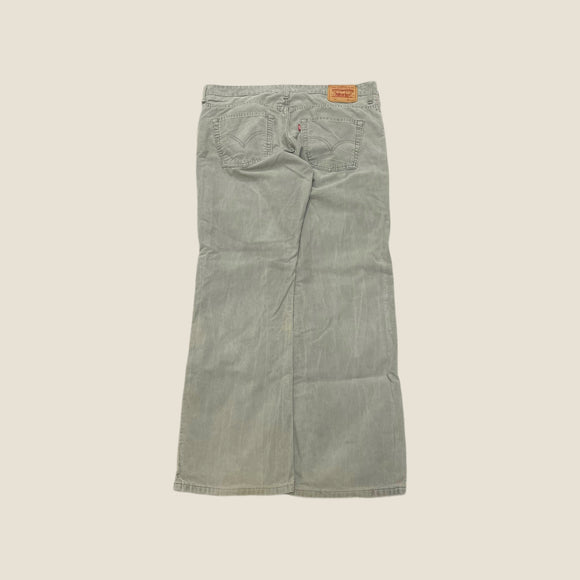 Levi's 507 Grey Corduroy Trousers - Size 38