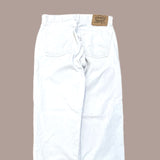 Levi's 514 Off White Corduroy Trousers - Size 34 Waist