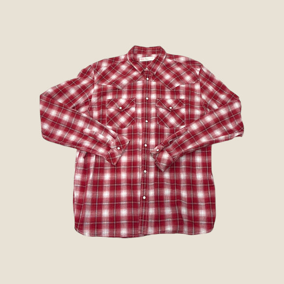 Levi's Red Checked Long Sleeve Shirt - Men's XXL