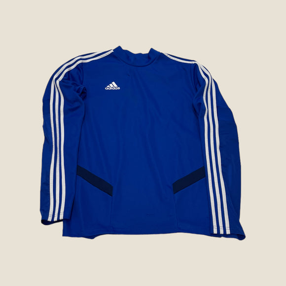 Adidas Blue Logo Sweatshirt - Size Medium