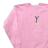 Vintage YSL Spell Out Pink Sweatshirt - Women's Small