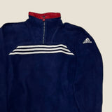 Vintage Adidas Spell Out Navy Fleece - Men's Large