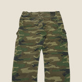Green Camo Cargo Pants - Size 34 Waist