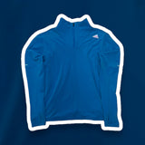 Adidas Blue Q Zip Sweatshirt - Men's Medium