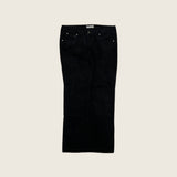 Vintage Lee Black Corduroy Trousers - Size Women's 32 Waist