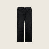 Levi's 571 Black Corduroy Trousers - Size 32 Waist