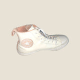 Converse Leather White And Pink Trainers - UK 5