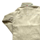 Montbell Men's Cream Fleece Jacket Full Zip Men's XS. P2P18 L23