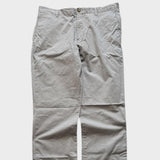 Ralph Lauren Chinos Pants Men's Grey Baggy Straight Wide Leg Trousers 36x31